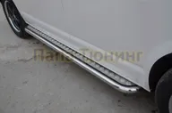 Пороги с накладным листом d53 для Volkswagen T5 Caravella 2009-2015
