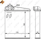 Радиатор отопителя (печки) NRF EASY FIT для Volkswagen Jetta VI 2010-2019. Артикул 54271