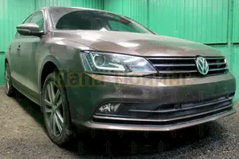 VOLKSWAGEN JETTA 2014-2018г.в. (VI рестайлинг) - Защита радиатора СТАНДАРТ