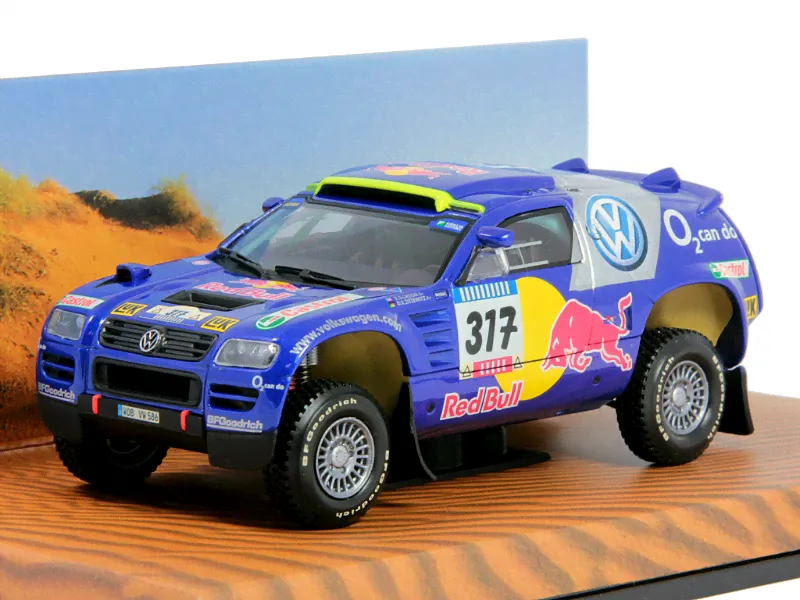 Коллекционная модель Volkswagen Race Touareg Paris-Dakar 2005 №317 Gordon - Zitzewitz, 1/43-0
