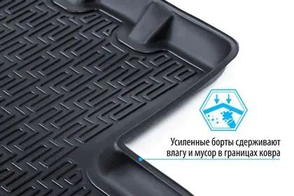 Коврики Rival для салона Volkswagen Teramont 2017-2024. Артикул 15810001-2