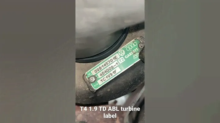 Original number on turbine label . Volkswagen T4 . 1.9TD ABL .