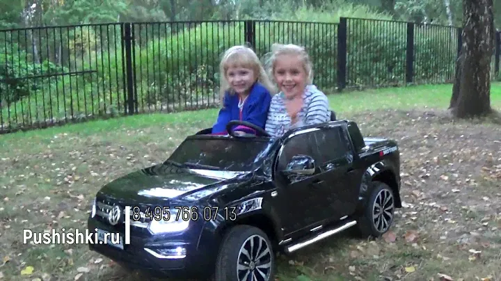 Купить детский электромобиль Volkswagen Amarok 4WD BLACK 2 4G DMD 298 на pushishki.ru