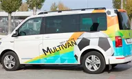 Рейлинги APS (Volkswagen T5/T6 (длинная база) Minivan 2003-->) Цвет: (Черный матовый) | 1214-БП-02