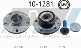 Ступичный подшипник (комплект) IJS Group задний для Volkswagen Golf VI 2007-2013. Артикул 10-1281