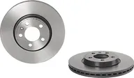 Тормозной диск Brembo PRIME LINE - UV Coated передний для Volkswagen T-Cross I 2018-2024. Артикул 09.D571.11