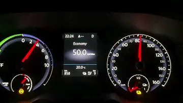 Разгон Volkswagen e-bora при разряженной батареи