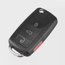 🛍 KEYYOU 3 + 1 4 кнопки дистанционный флип-Переключаемый ключ оболочка для VW Volkswagen Golf Polo MK4 Touran Bora