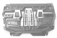 Защита картера двигателя и КПП на Volkswagen Polo 5 (2009-2020) АвтоБроня алюминий, артикул 333.05842.1