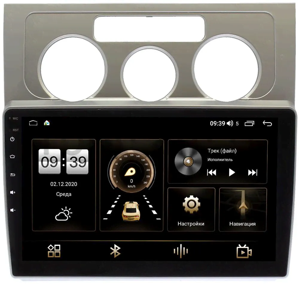 Штатная магнитола Volkswagen Touran I 2003-2010 (с кондиционером) LeTrun 4165-10-1165 на Android 10 (4G-SIM, 3/32, DSP, QLed)