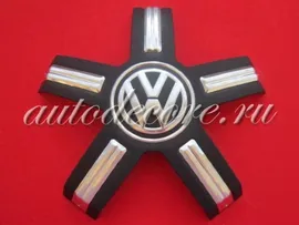Колпачок для диска Volkswagen звезда 5 лучей черный (200/56/18) ....01149XQI