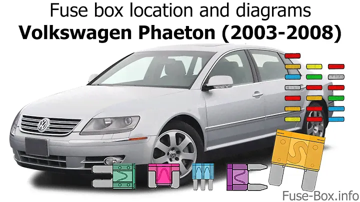 Fuse box location and diagrams: Volkswagen Phaeton (2003-2008)