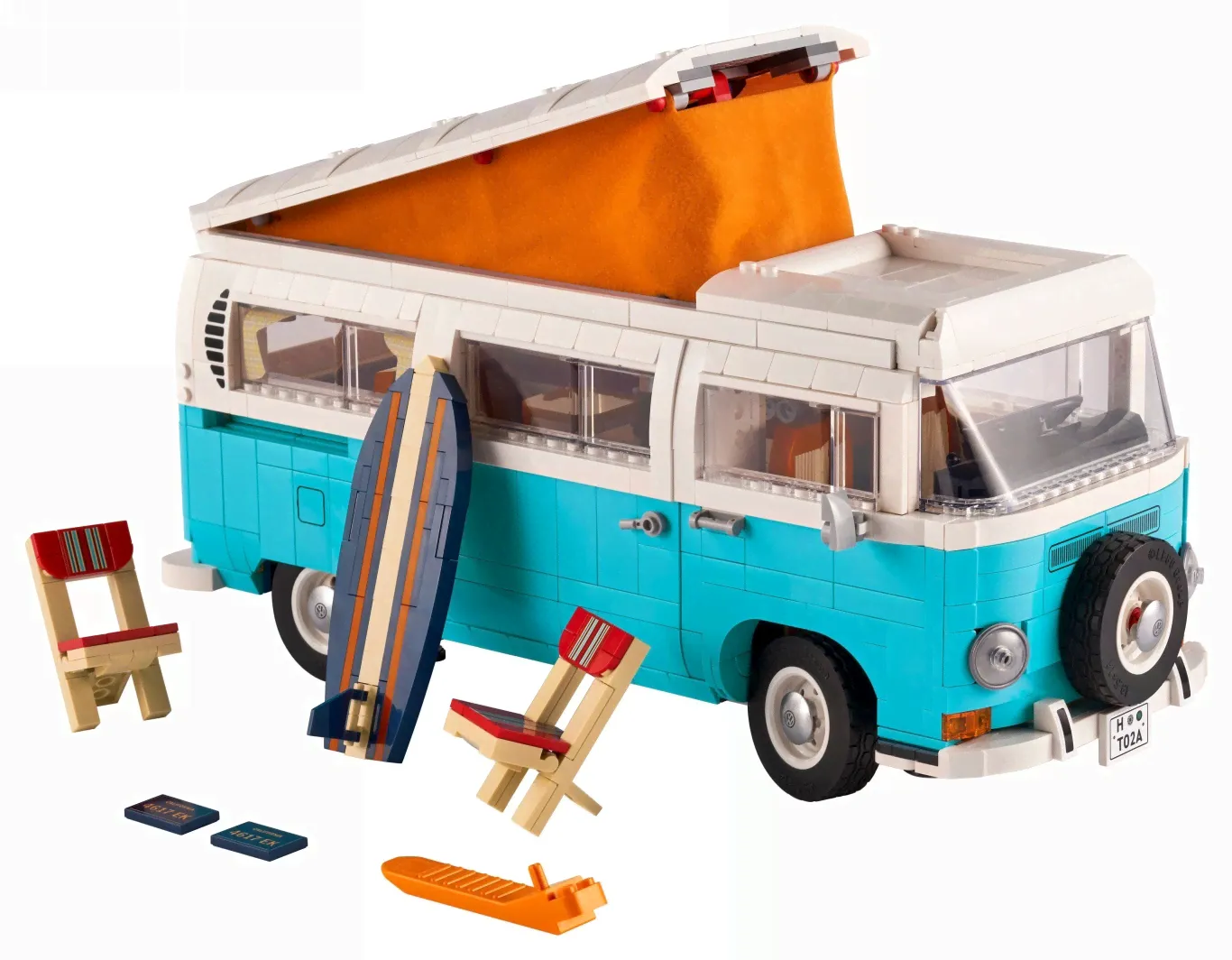 Конструктор Фургон Volkswagen T2 Camper, аналог Lego Креатор 10279-0