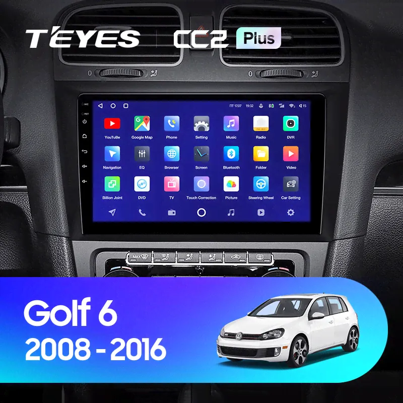 Штатная магнитола Teyes CC2L Plus 2/32 Volkswagen Golf 6 (2008-2016)