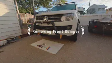 VW Amarok — Снятие переднего бампера