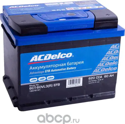 Аккумулятор ACDelco для Volkswagen Jetta VI 2010-2019. Артикул 19379741-0