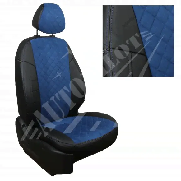Модельные чехлы для Volkswagen T-5 2003-2009 Алькантара с ромбом vo-tb-t5t-chesi-ar