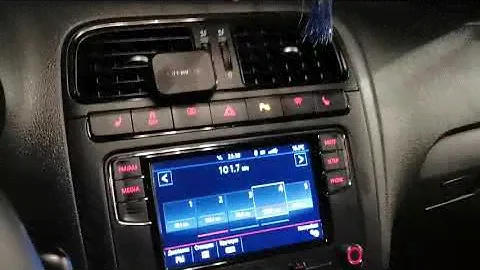 VW Polo работа передних парктроников.