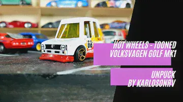 HOT WHEELS Tooned Volkswagen Golf MK1 Unpacking - Mainline 2022