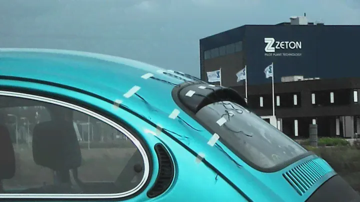 vw beetle wool tuft test rear window Gerrelt spoiler