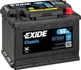 Аккумулятор Exide Classic * для Volkswagen Polo III 1999-2001. Артикул EC550