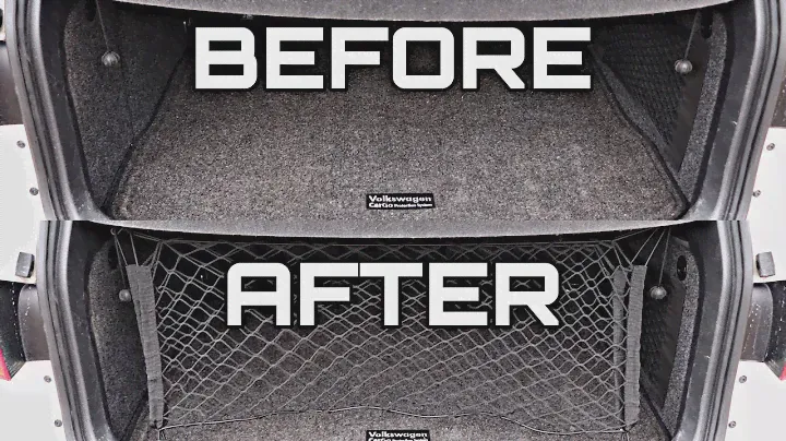 VW Tiguan | Trunk Cargo Storage Net Install | Car Interior Organized | Volkswagen