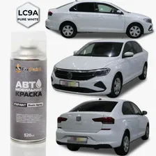 Краска VOLKSWAGEN POLO SEDAN, код LC9A, PURE WHITE, автомобильная эмаль FixPaint Spray в аэрозольном баллончике 520 мл