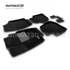 Текстильные 3D коврики Euromat3D Lux в салон для Volkswagen Polo (2020-) № EM3D-004508