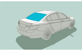 Заднее стекло VOLKSWAGEN Polo 3 Classic/Polo 3 Variant/Caddy ФР-00010094/1/41
