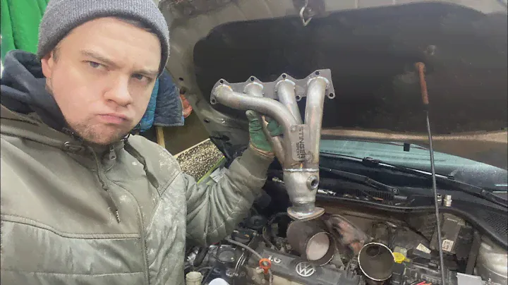 Замена выпуска поло седан на стингер, смотрим катализатор после 300тыс пробега