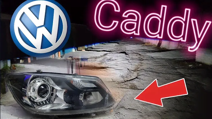 ✅ VW Caddy: установка светодиодных линз AMS Z6, глубокая полировка, вечерний тест на дороге, AOZOOM