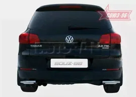 Защита заднего бампера Союз-96 VWTI.76.1407 для Volkswagen Tiguan
