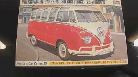 Unpacking Volkswagen Type 2 Micro Bus 1/24 Hasegawa