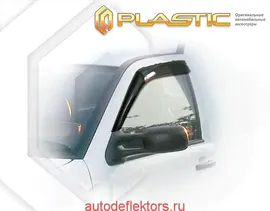 Ветровики дверей (дефлекторы окон) Classic полупрозрачный Volkswagen Caddy 1995–2004