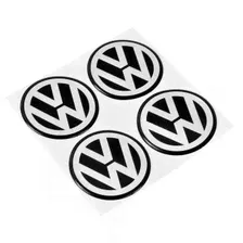 Наклейка на заглушку литого диска Volkswagen D-60 хром 4 шт BI601378