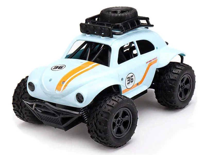 Радиоуправляемая автомодель MN MODEL Volkswagen Beetle (голубой) 2WD 2.4G 1/18 RTR-0