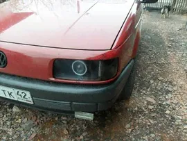 Гладкие стёкла фар Volkswagen Passat b3 (пара) поликарбонат