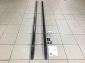 Рейлинги на крышу чёрные продольные интегрированные (Erkul) для Volkswagen T5 2003-2015 (длинная база)