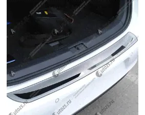 Хромированная накладка на задний бампер Volkswagen Golf 7 2013+