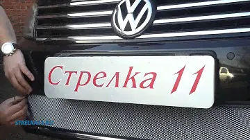 Защита радиатора для VOLKSWAGEN PASSAT B7 (Хром) - strelka11.ru