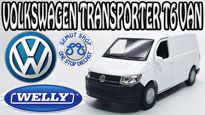 Welly Nex VW Transporter T6 Van Metalic White miniatur mobil Volkswagen T6 Van Putih Unboxing