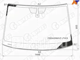 8650AGNMVZ LFW/X - Лобовое стекло (XYG) Volkswagen Golf 8 (2019-2021)