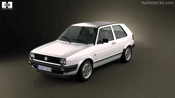 Volkswagen Golf Mk2 3-door 1983 3D model by 3DModels.org