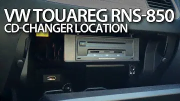 VW Touareg II CD changer location (RNS-850 CDC, Volkswagen 7P5 )