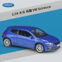 🛍 Модель автомобиля Welly 1:24 Volkswagen VW Scirocco из сплава, литой и игрушечный транспорт с дистанционным управлением, соберите подарки