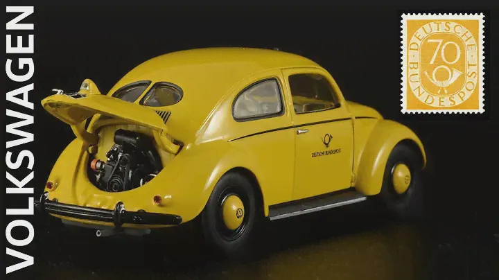 Почтовый Жук: Volkswagen Export-Modell 1951 Deutsche Bundespost || Minichamps || Почта Германии