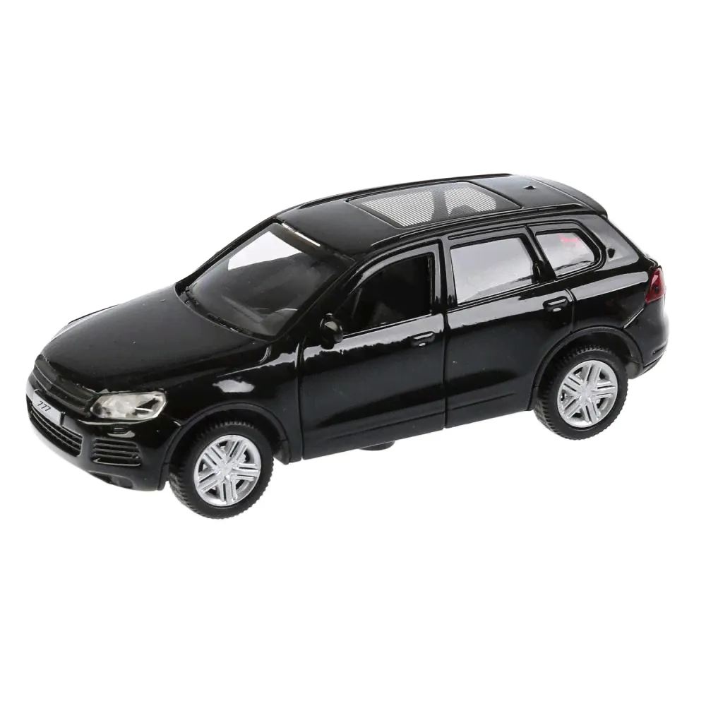 Моделька Volkswagen Touareg "Чёрный", 12 см, металлическая, инерционная, открываются двери ТЕХНОПАРК