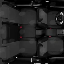 Чехлы для сидений креп Volkswagen Touran с 2014-2019 компактвэн серый VW28-0704-KK2