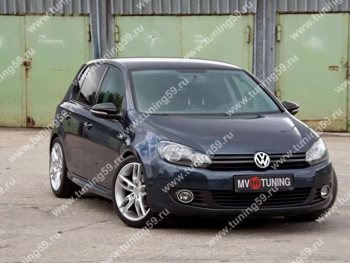 Пороги R-Line style, Volkswagen Golf VI 2008-2012