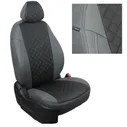 Автомобильные чехлы для Volkswagen T-5 2003-2009 Экокожа с ромбом vo-tb-t5t-seche-r
